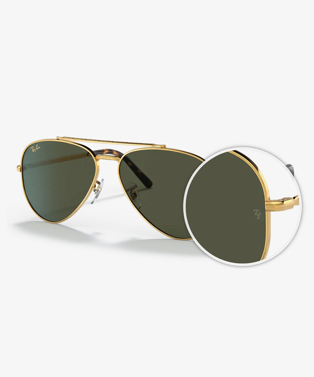 Ray-Ban original: grabado láser RB en la lente